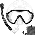 Snorkeling Gear for Adults Dry Snorkel Set HD Panoramic Mask - Travel