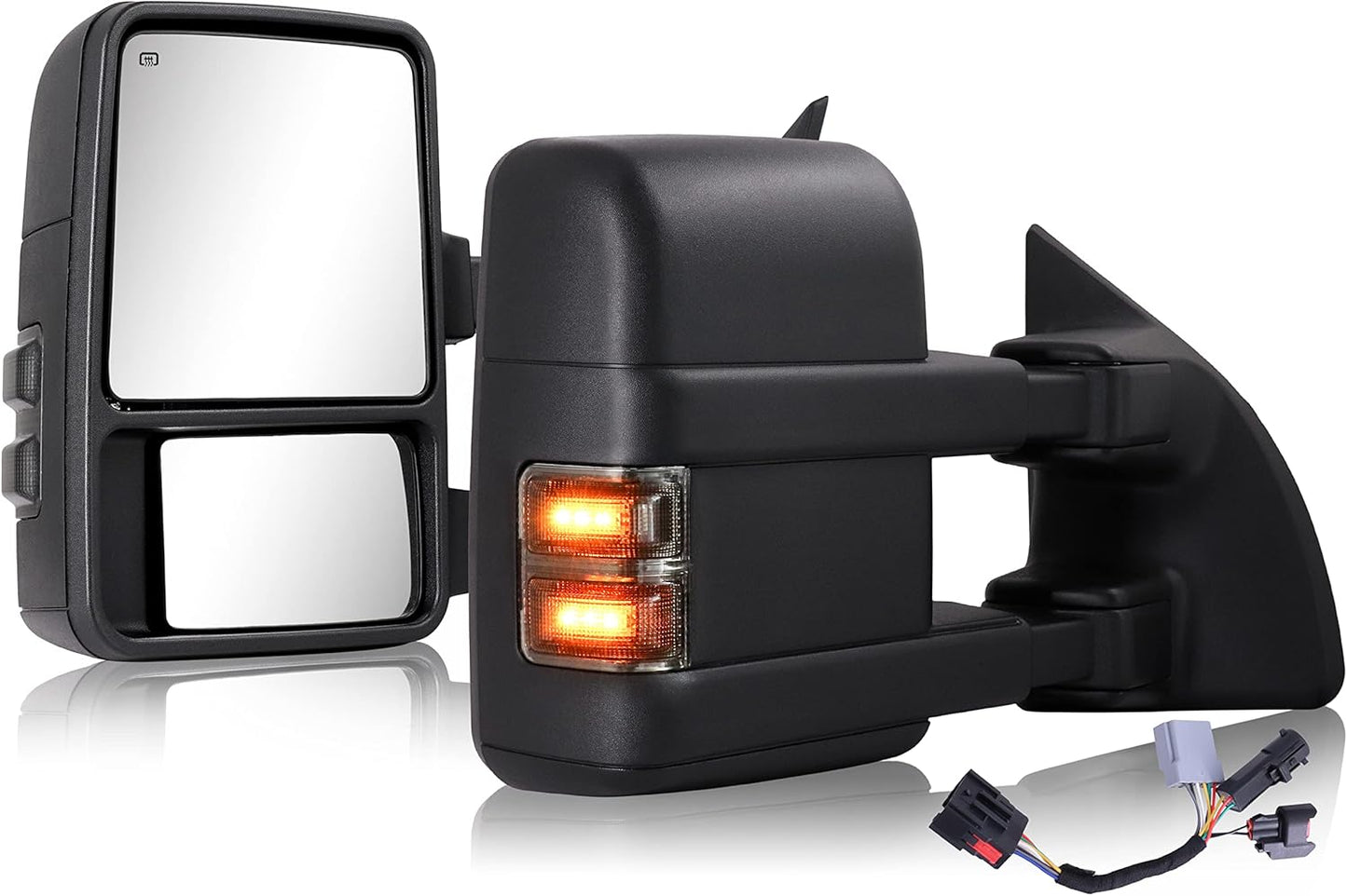 Tow Mirrors for 1999-2016 Ford Super Duty Trucks with LED Signal