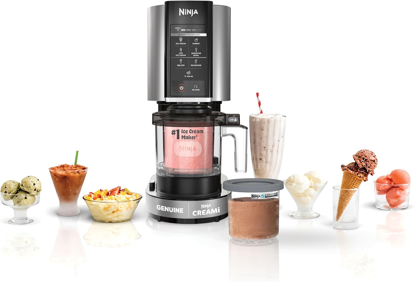 Ninja CREAMi Ice Cream Maker for Gelato, Sorbet, and More