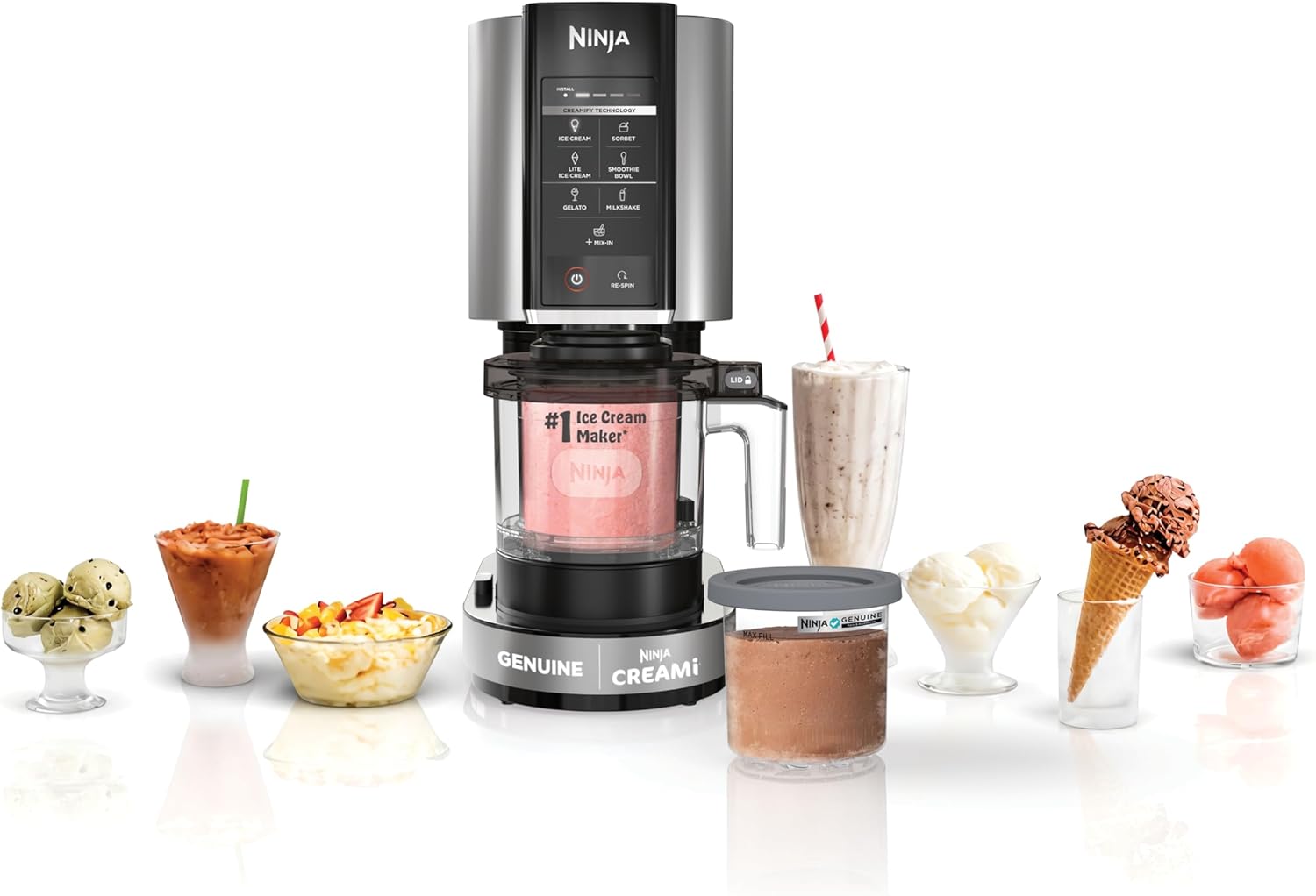 Ninja CREAMi Ice Cream Maker for Gelato, Sorbet, and More