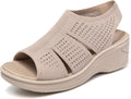 Comfortable Platform Walking Sandals with Memory Foam - Lightweight