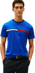 Tommy Hilfiger Men's Short Sleeve Signature Stripe T-shirt