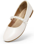 Girls Mary Jane Dress Shoes Ballerina Flats for Wedding & Party