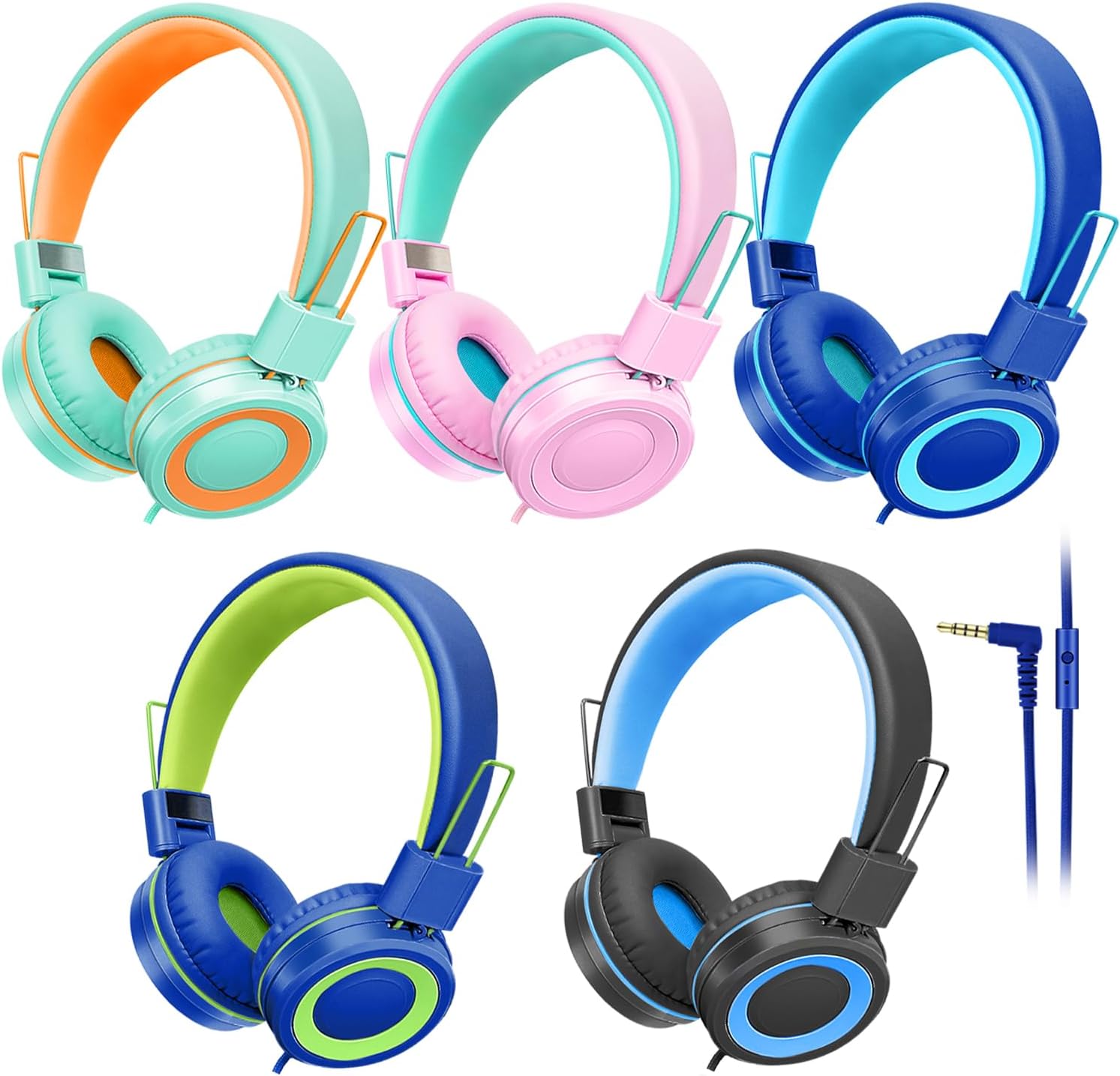 Kids Headphones Bulk for School Classroom Students and Teens