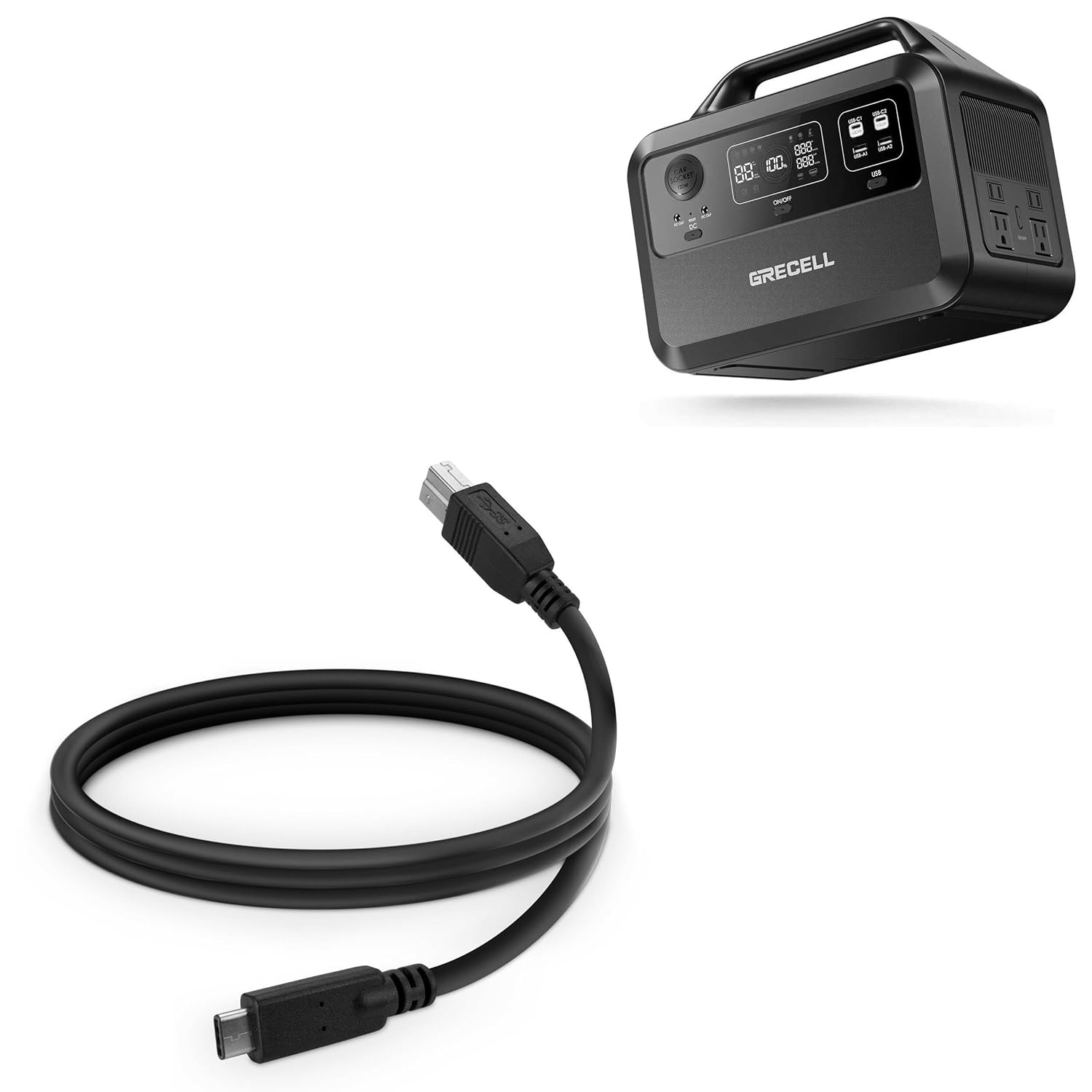 Fast Charge Cable for GRECELL Power Station- USB C 3.1 Sync