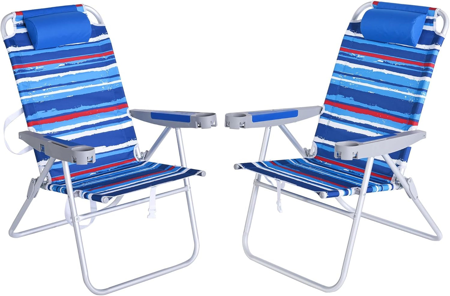 Oversized Beach Chairs for Adults - 17 Tall Heavy Duty 500 LBS