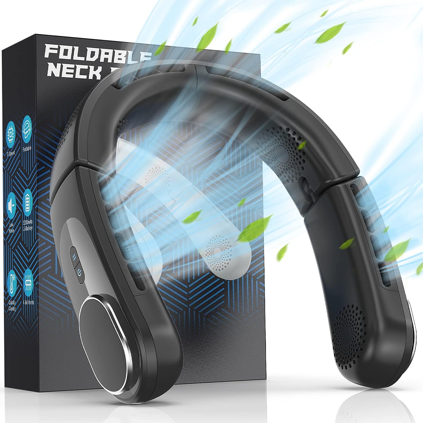 Korbot ChillGo Neck Fan - Stay Cool Anywhere!