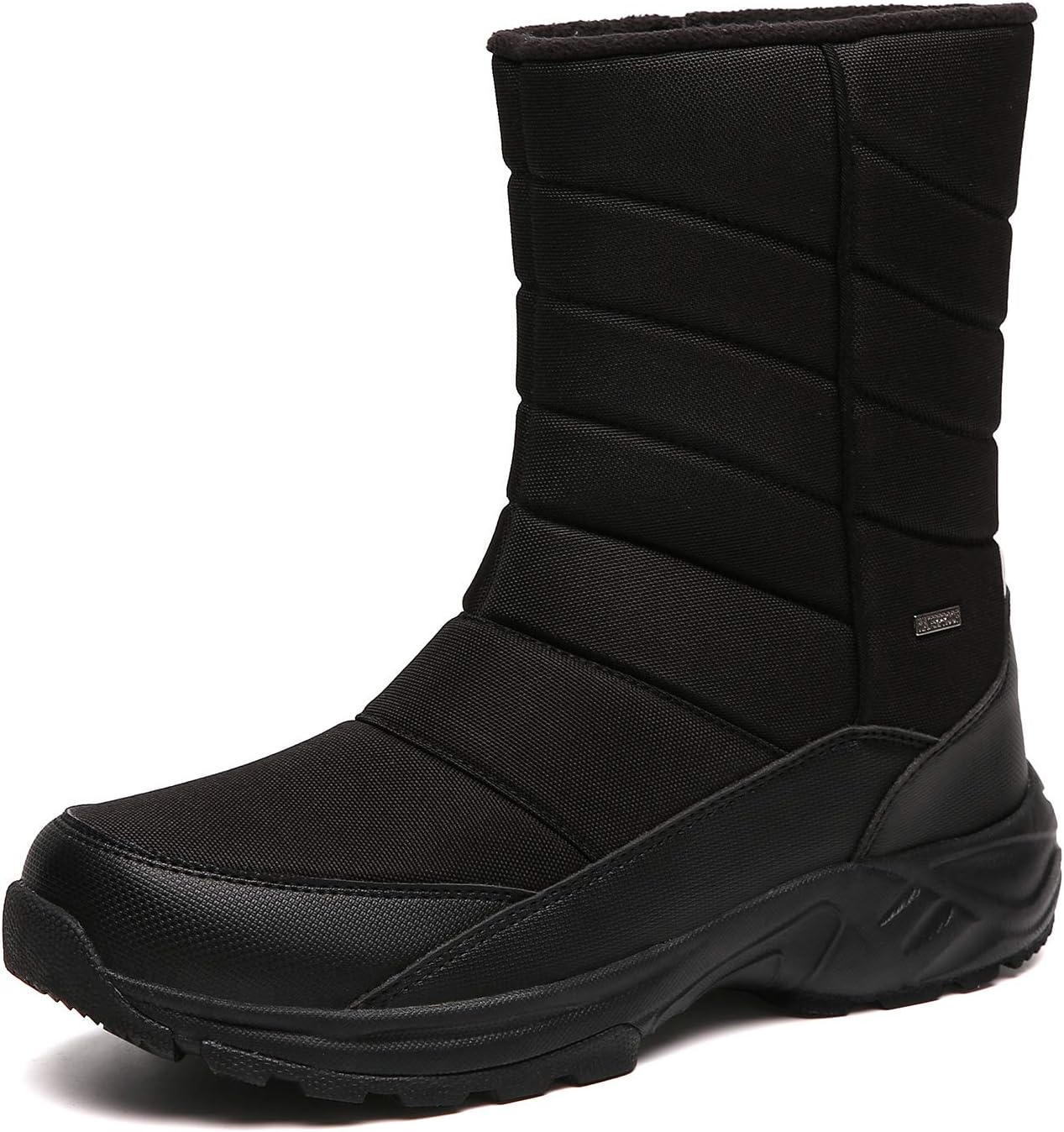 SILENTCARE Mens Winter Mid-Calf Snow Boot for Outdoor Activities