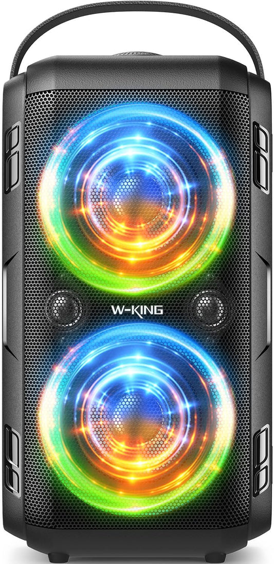 W-KING Portable Bluetooth Speaker: 180W Peak Power for Epic Outdoor Parties!