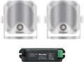 4 in Marine Box Bluetooth Speakers - Compact Waterproof 100W Sound