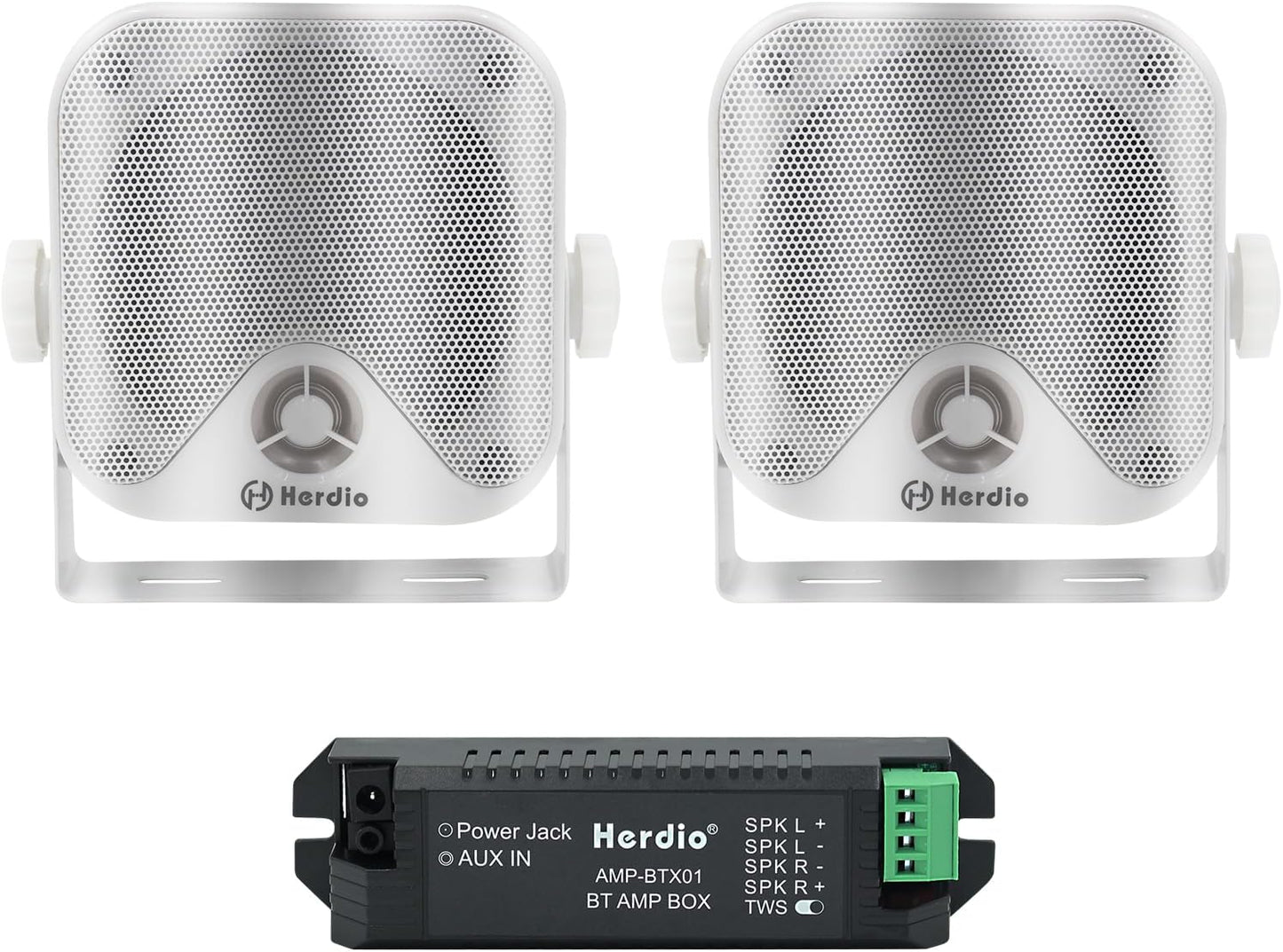 Waterproof Bluetooth Speakers - 100W Power for Outdoor Vehicles