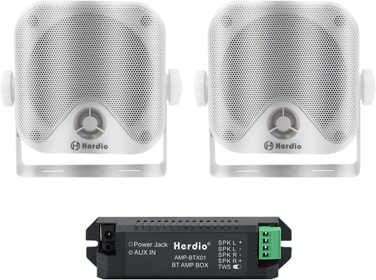 Waterproof Bluetooth Speakers - 100W Power for Outdoor Vehicles