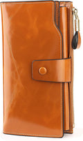 YALUXE Women's Genuine Leather Wallet with RFID Protection