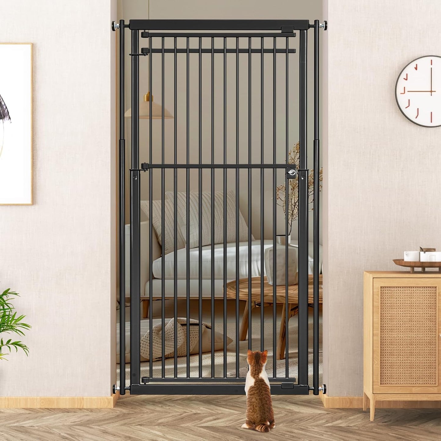 78.8in Extra Tall Cat Gate for Safety and Easy Access