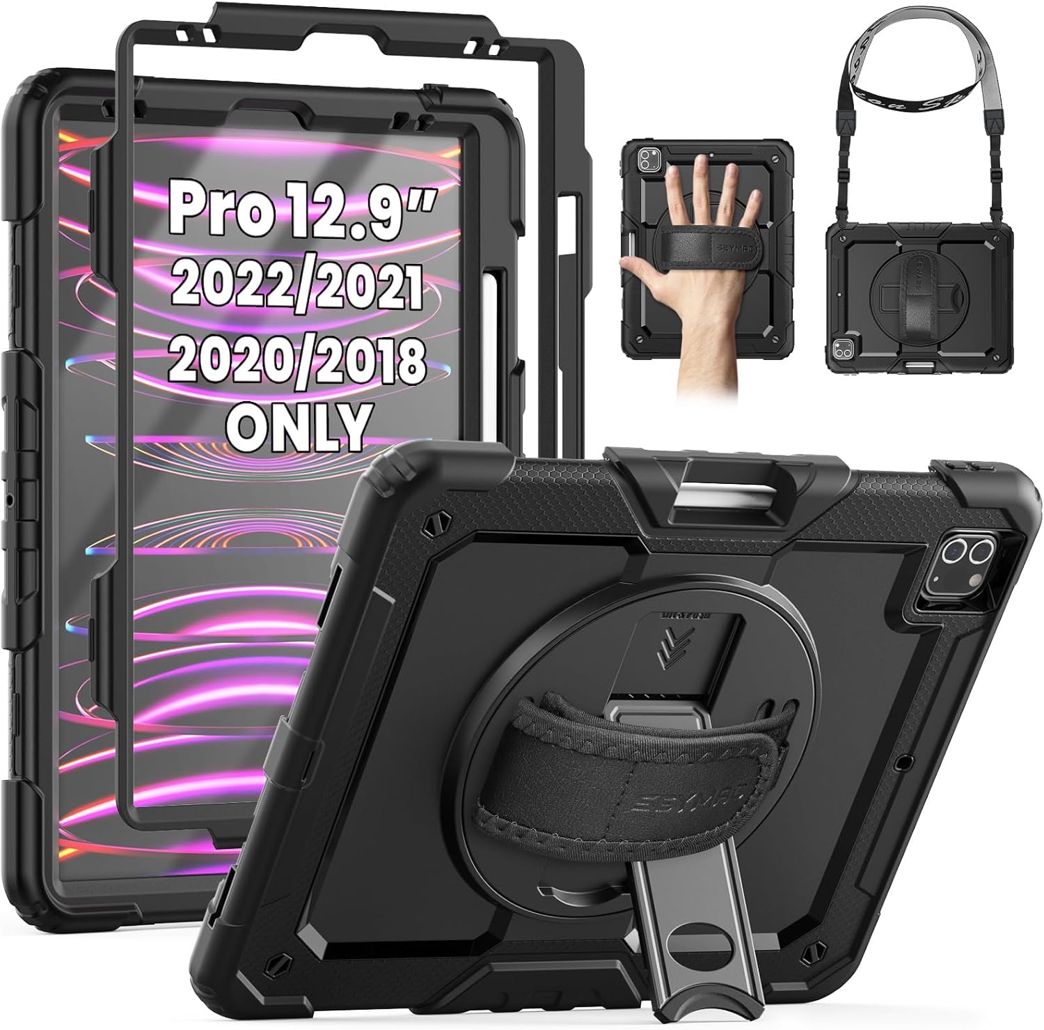 Heavy Duty Protection Case for iPad Pro 12.9 with Stand