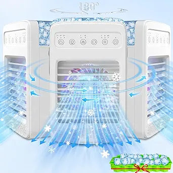 Portable Air Conditioners with 360 Cooling and Custom Lighting