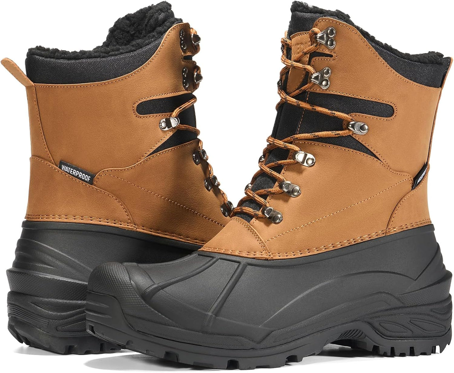 Men's Insulated Waterproof Winter Boots for Cold Weather