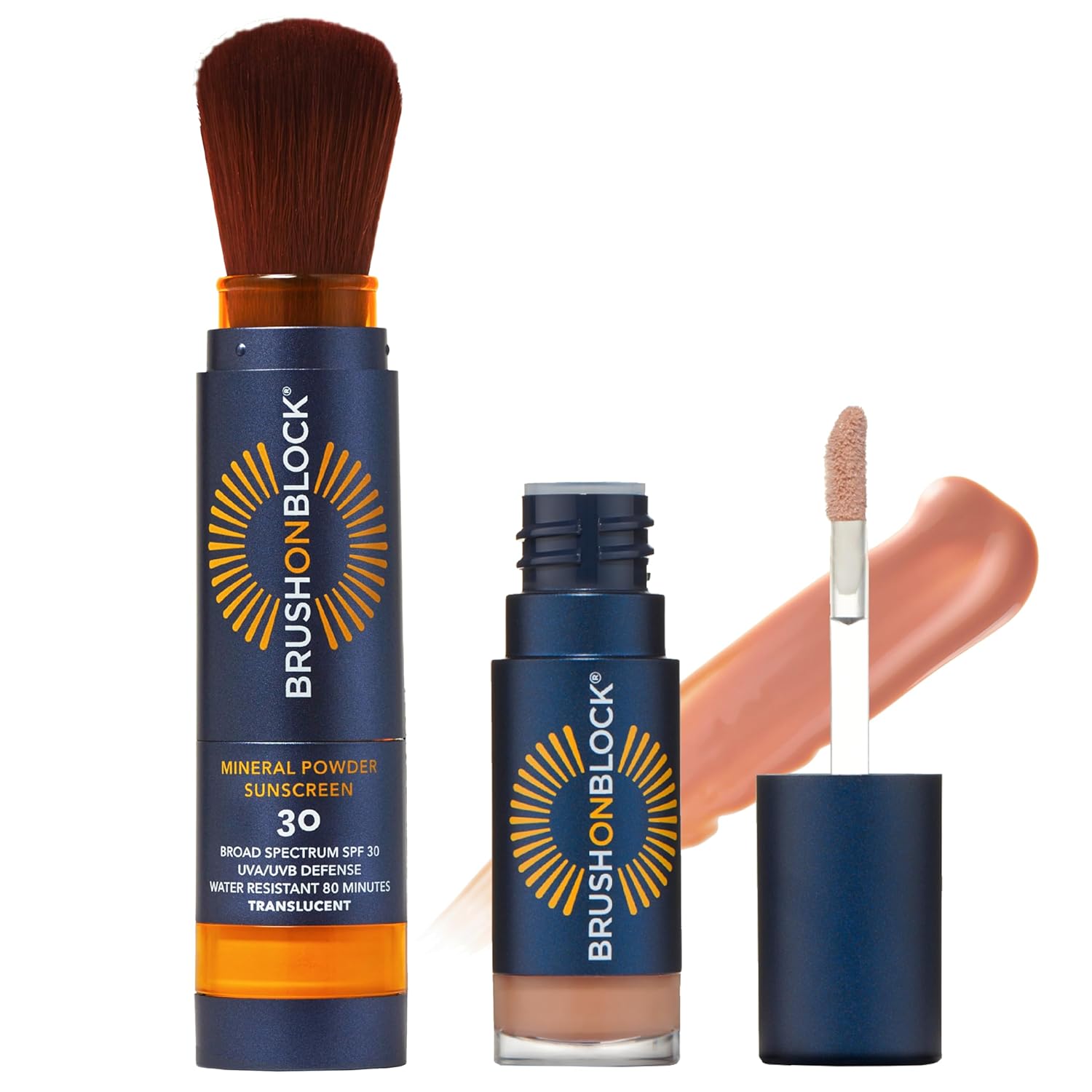 Brush On Block Full Face Sun Protection Kit for Ultimate Defense