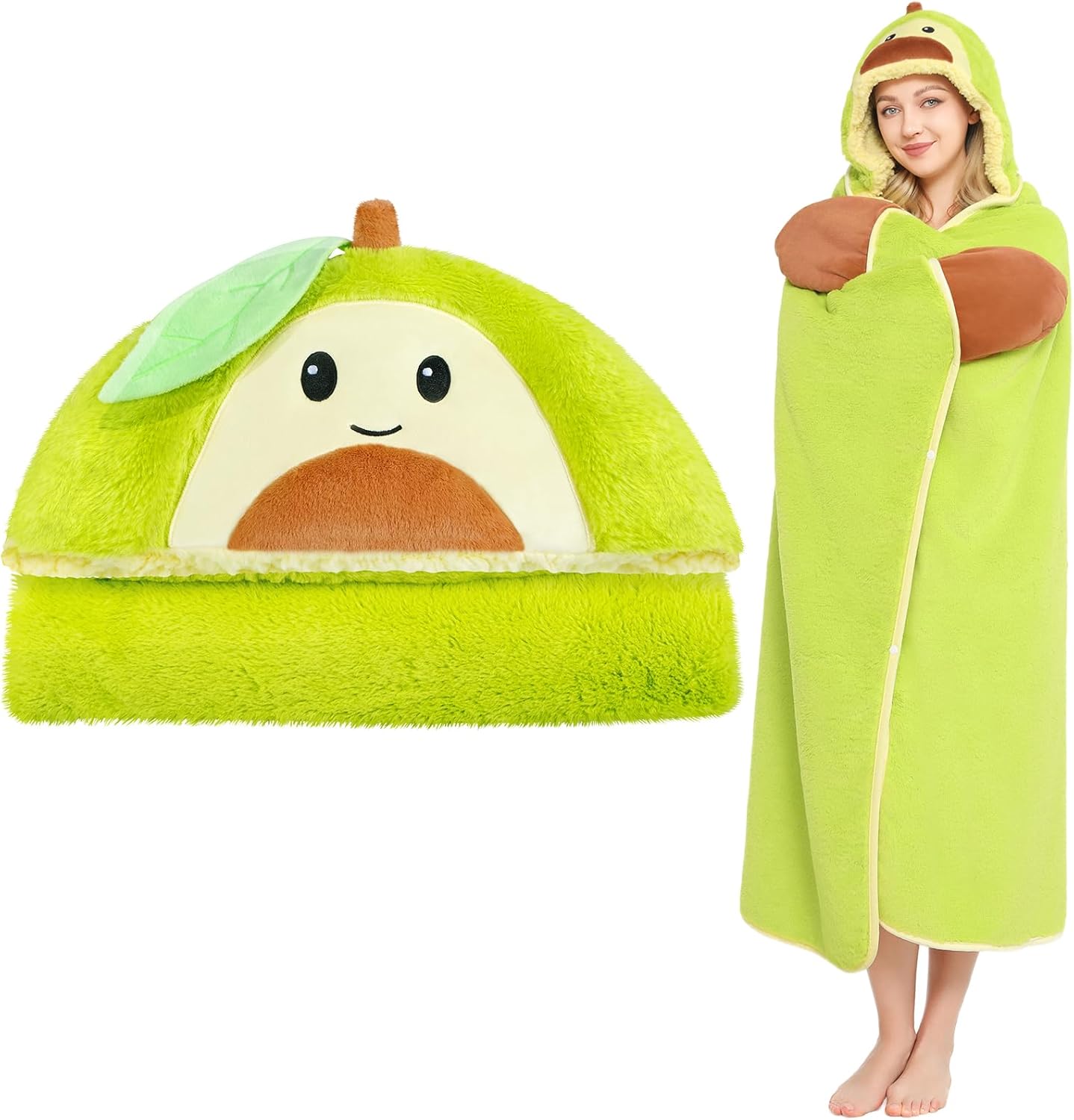 Cozy Avocado Blanket Hoodie - Ultra Warm & Stylish