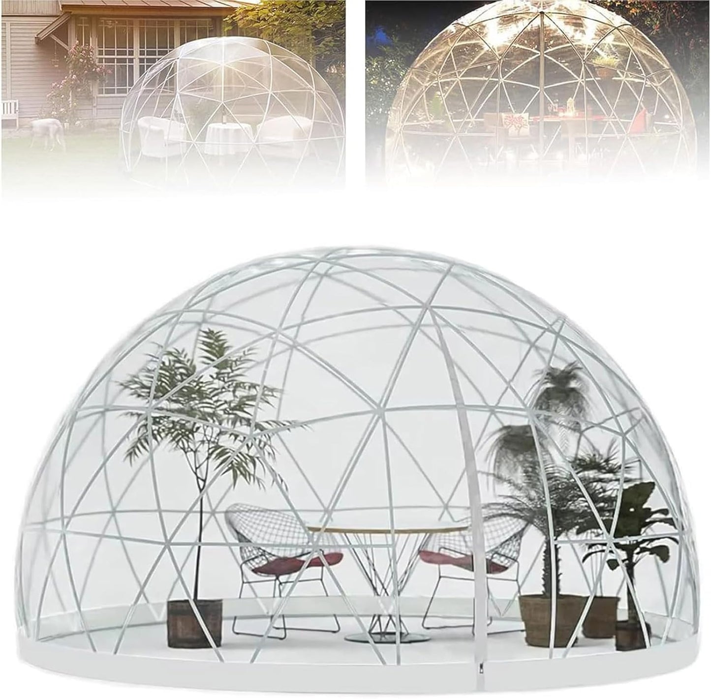 Year-Round Garden Igloo Tent: PVC Cover, Door, Windows