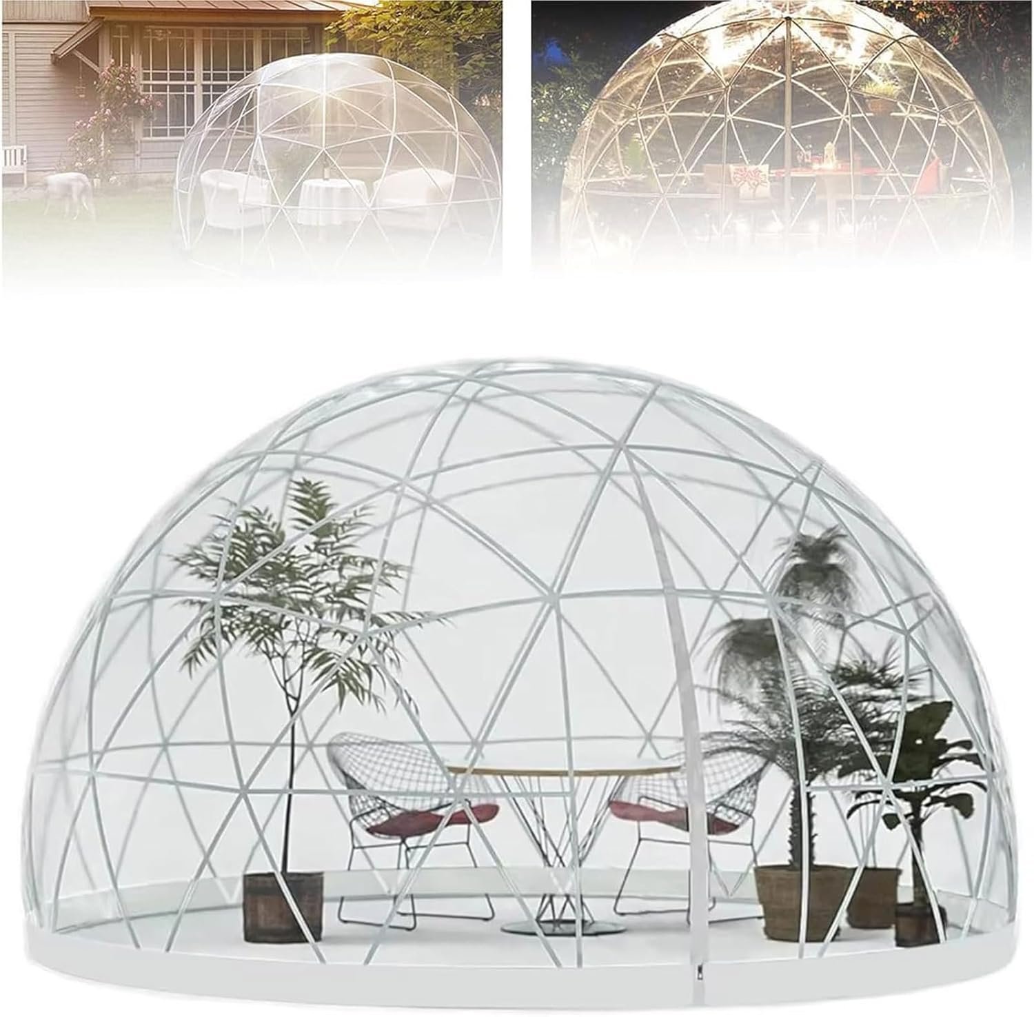 Year-Round Garden Igloo Tent: PVC Cover, Door, Windows