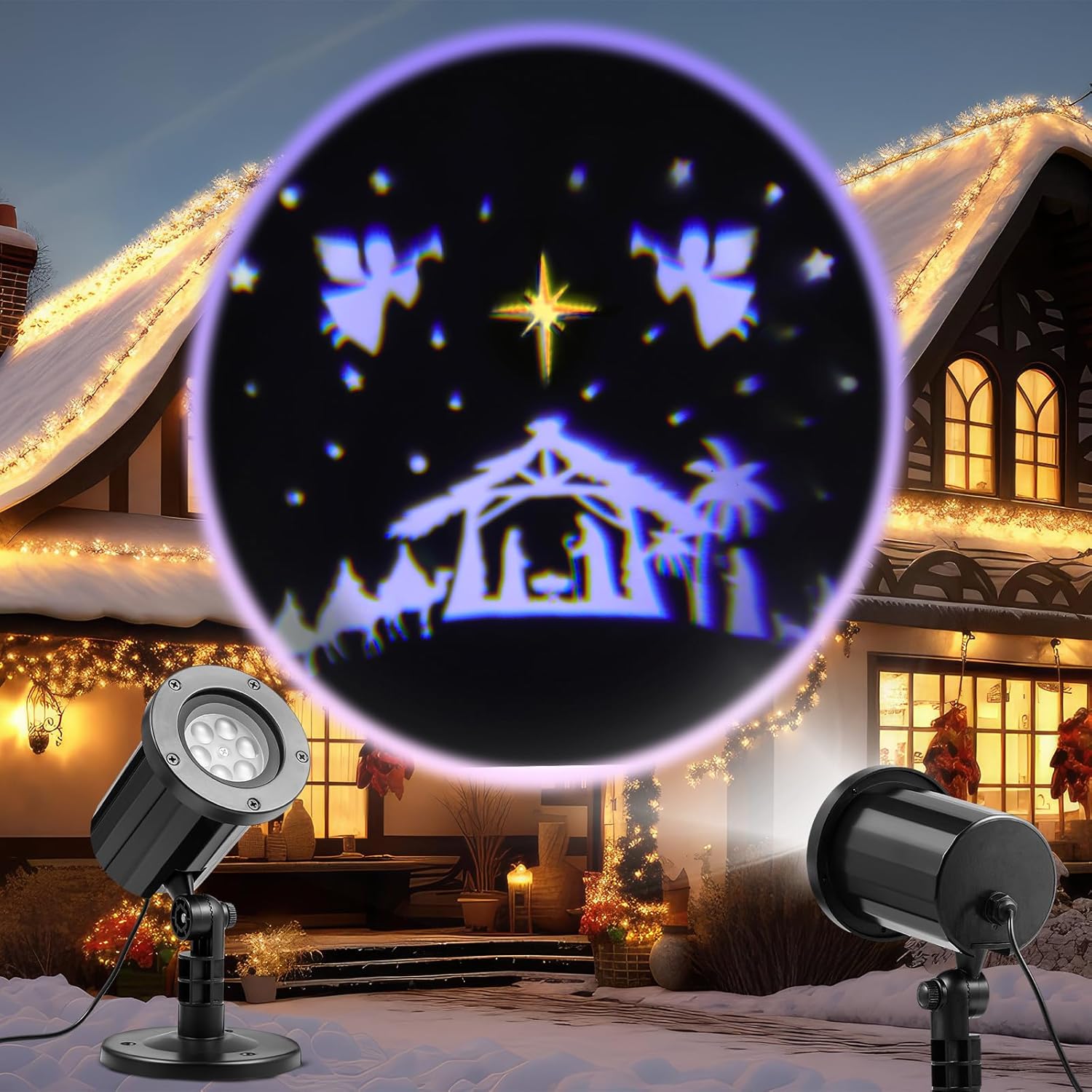 Holy Night Nativity Lights: Illuminate Christmas Joy