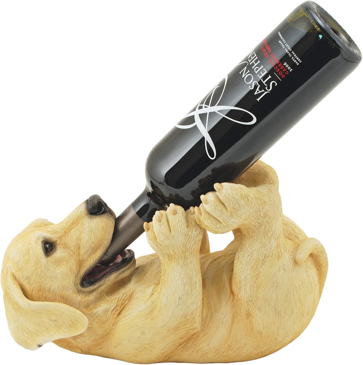 True Lab Playful Pup Bottle Holder: Adorable Wine Decor