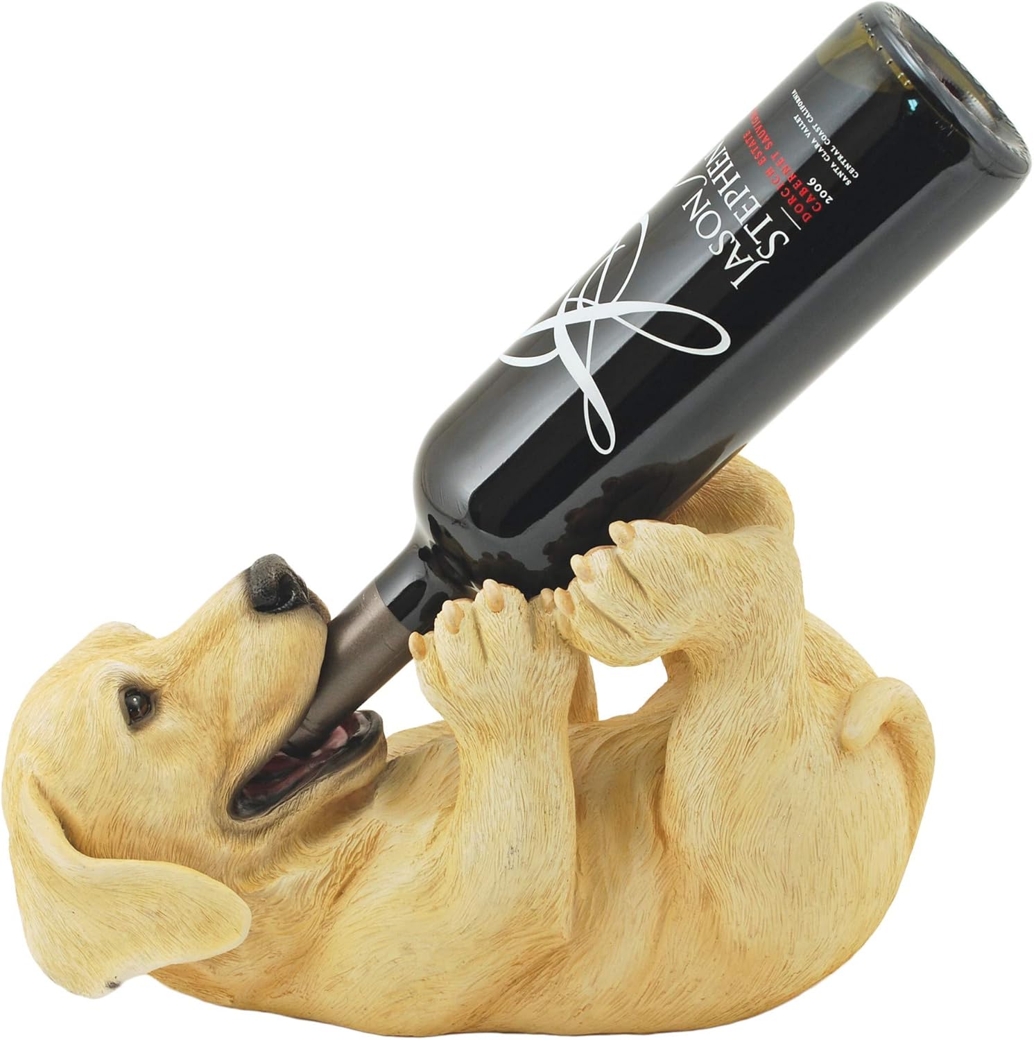 True Lab Playful Pup Bottle Holder: Adorable Wine Decor