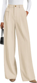 PRETTYGARDEN Wide Leg Dress Pants for Women - Flowy Work Palazzo