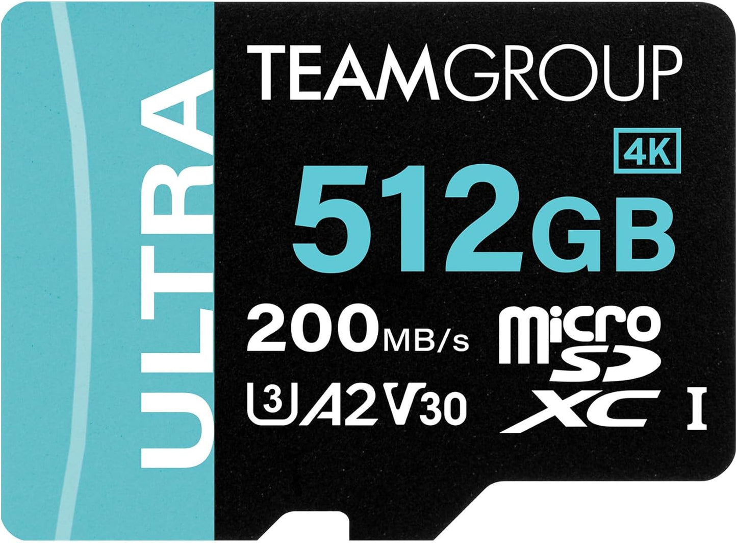 TEAMGROUP A2 Ultra 512GB Micro SDXC Card for High-Speed Storage