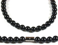 Handmade Black Onyx Crystal Mens Necklace - Grounding Protection