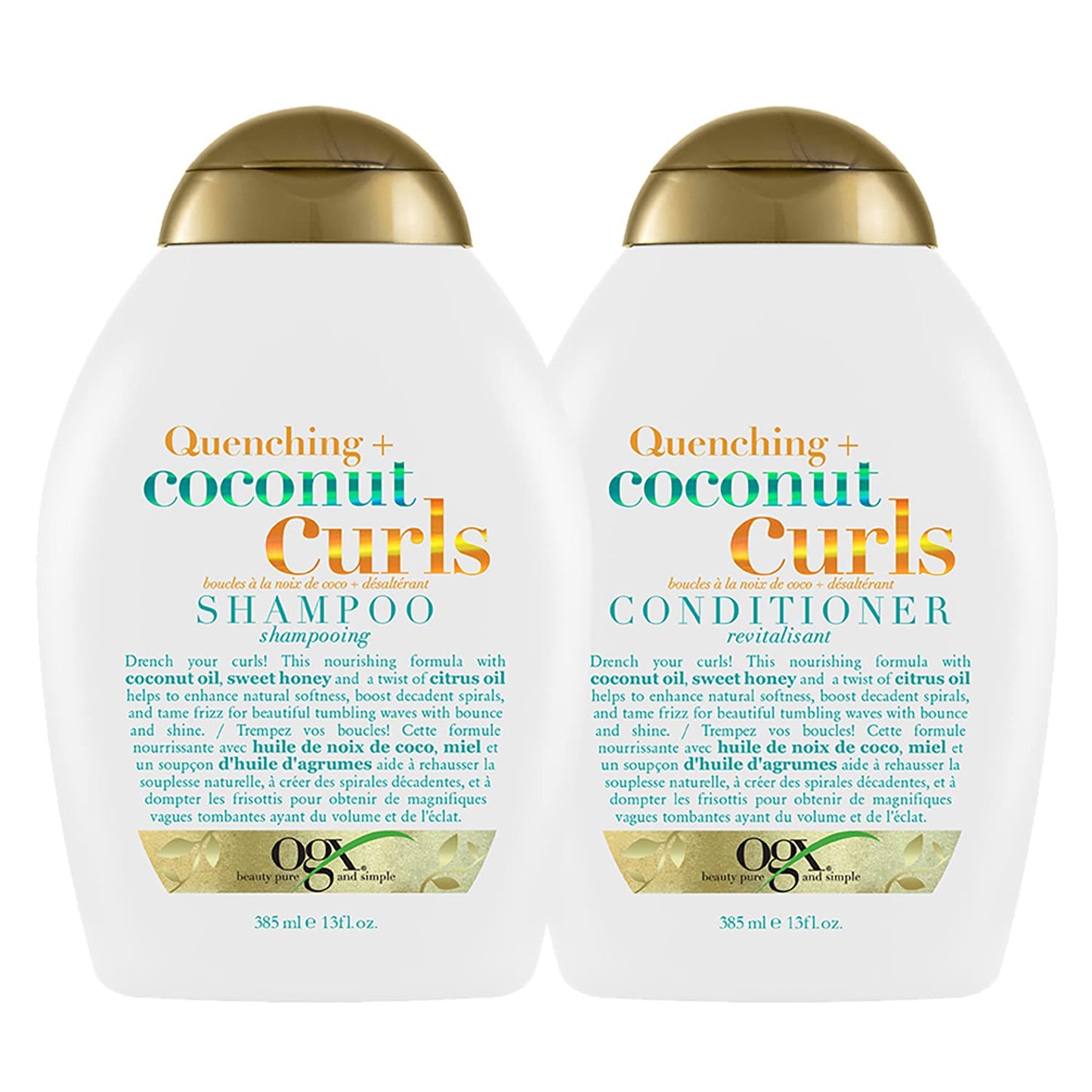 Define Curls with OGX Coconut Duo