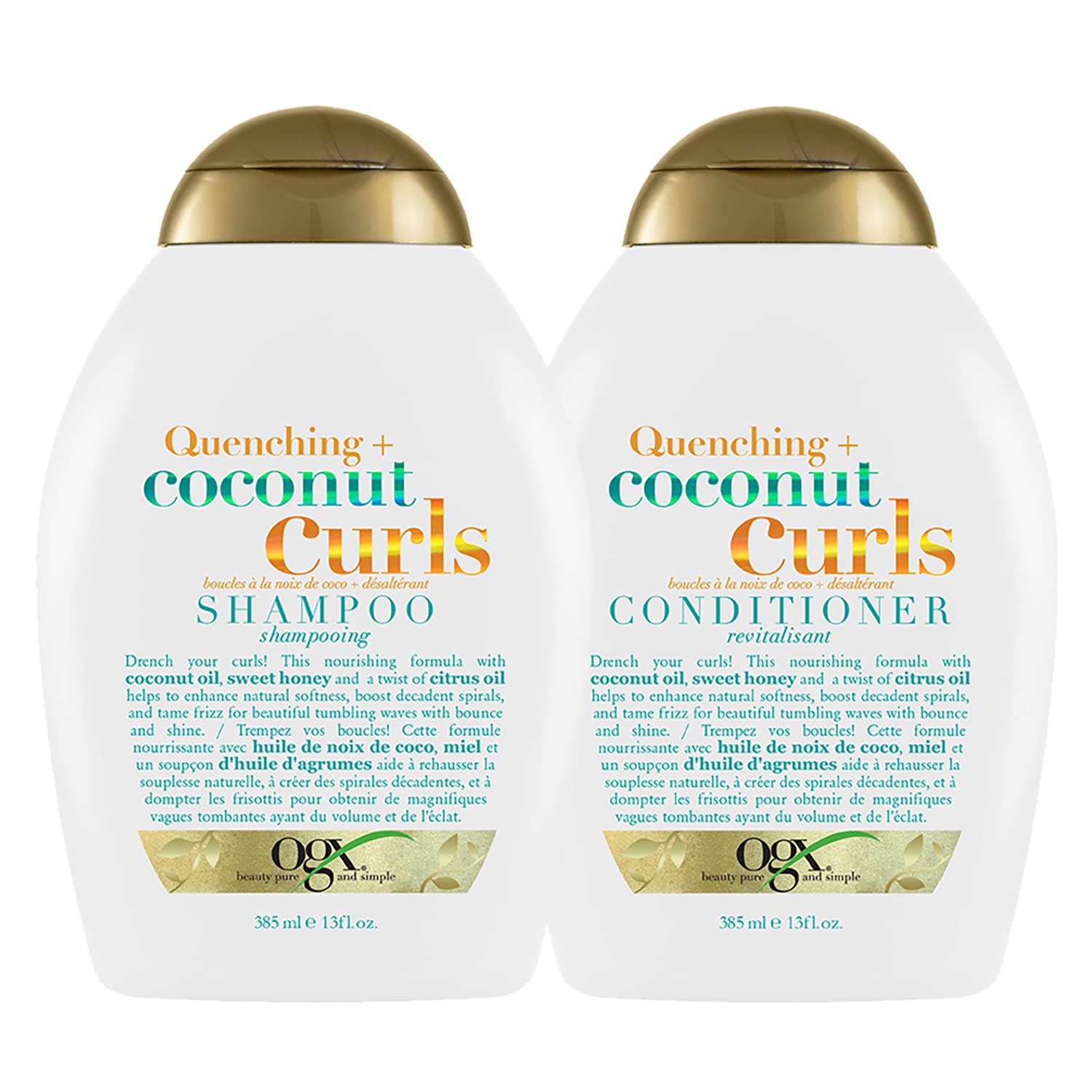 Define Curls with OGX Coconut Duo