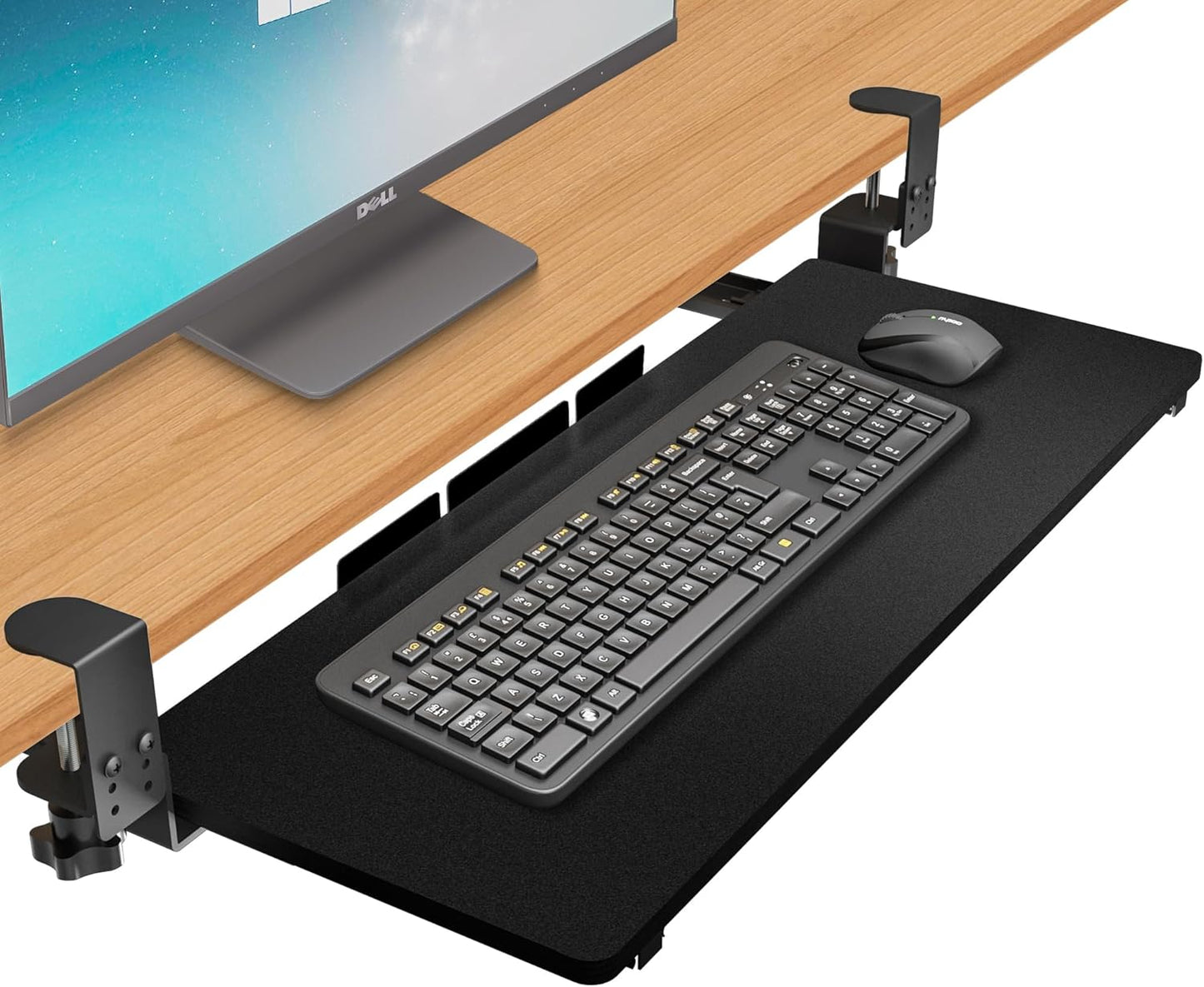 Height Adjustable Keyboard Tray for Ergonomic Comfort - EQEY