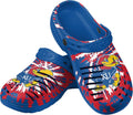 FOCO Mens Tie-Dye Clog with Strap - Team-Colored Comfort