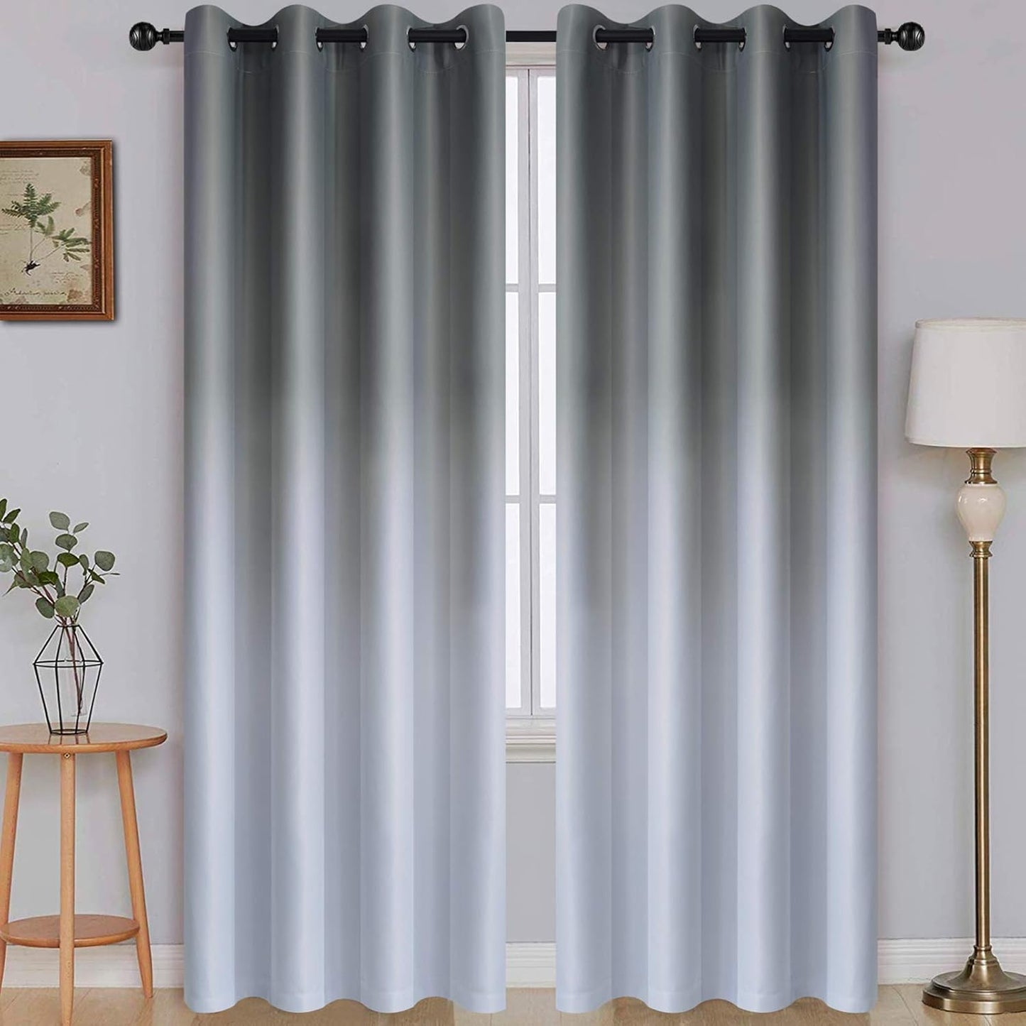 SimpleHome Ombre Room Darkening Curtains for Stylish Living Room