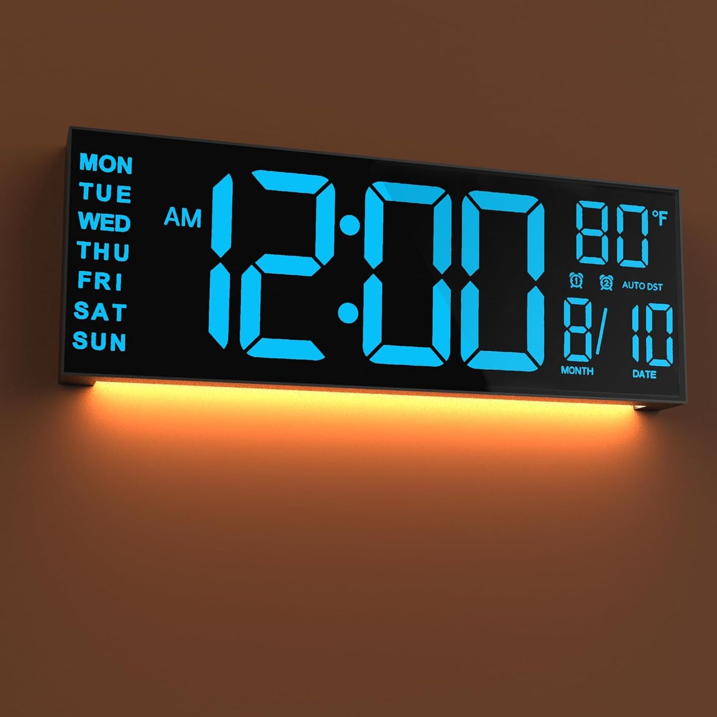 JALL 16in Large Digital Wall Mount Clock with Countdown Timer