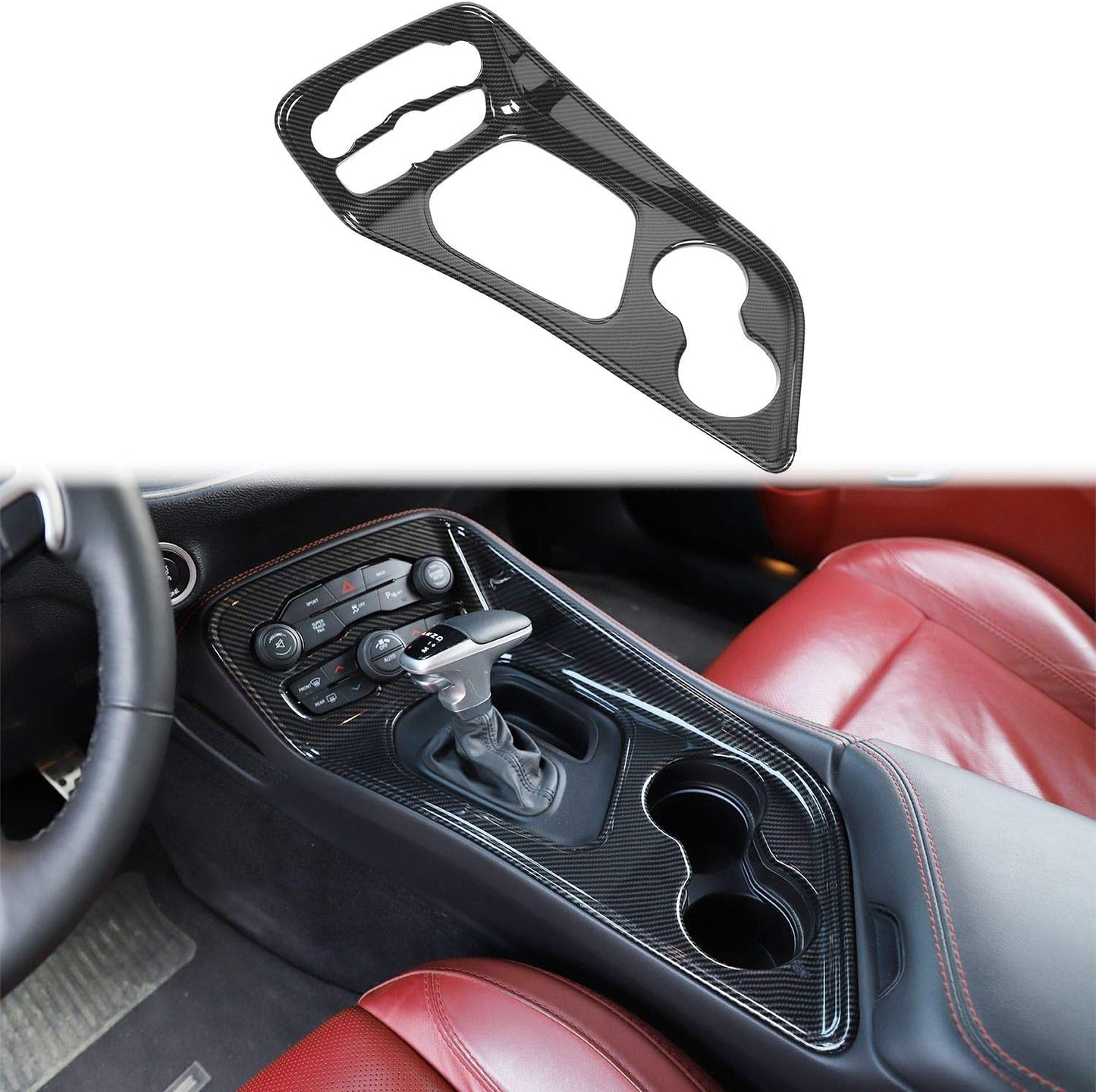 Voodonala Gear Shift Panel Cover for 2015-2025 Dodge Challenger