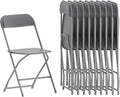 Flash Furniture Hercules Plastic Folding Chairs Set of 10 - Sturdy