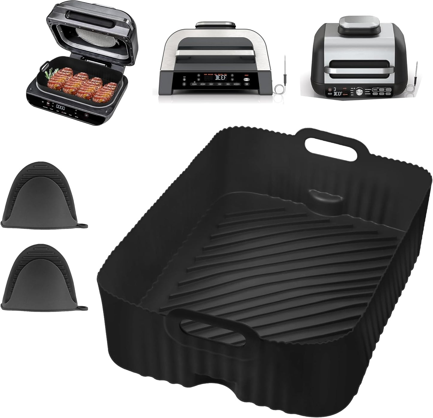 Ultimate Ninja Air Fryer Liner Set - Reusable & Safe