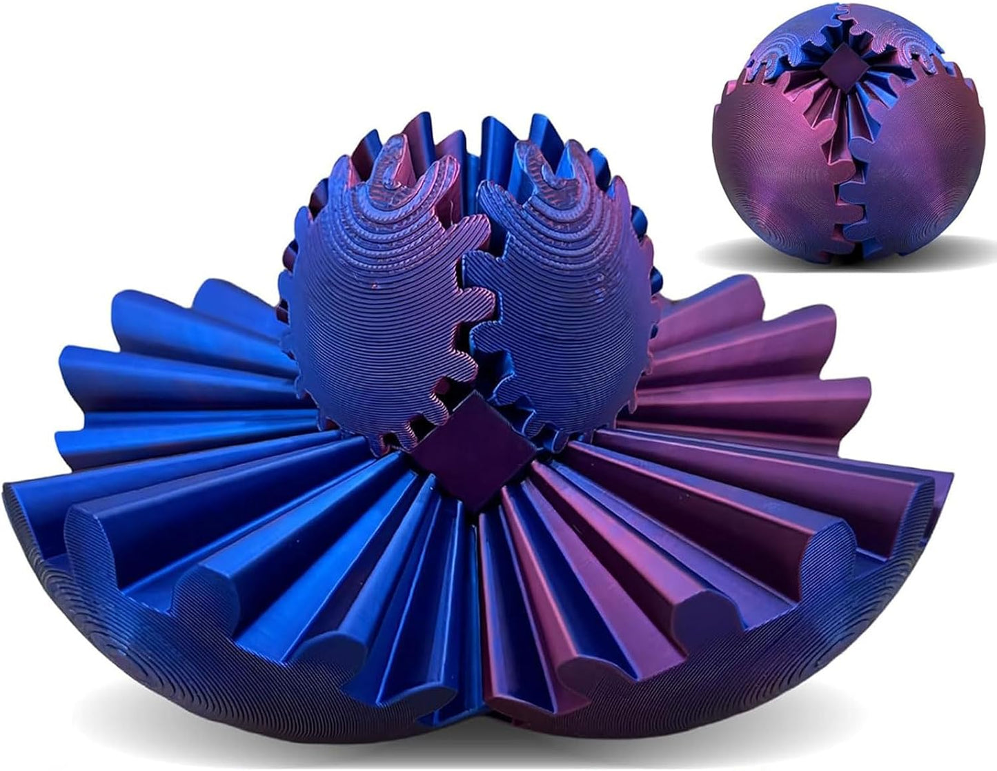 3D Gear Fidget Ball: Stress Relief Toy & Desk Spinner
