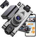 4K DashCam for Cars 4-Channel 360 Coverage - Complete Car Protection