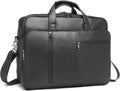 seyfocnia Men's Leather Messenger Laptop Bag - Padded 15.6 in