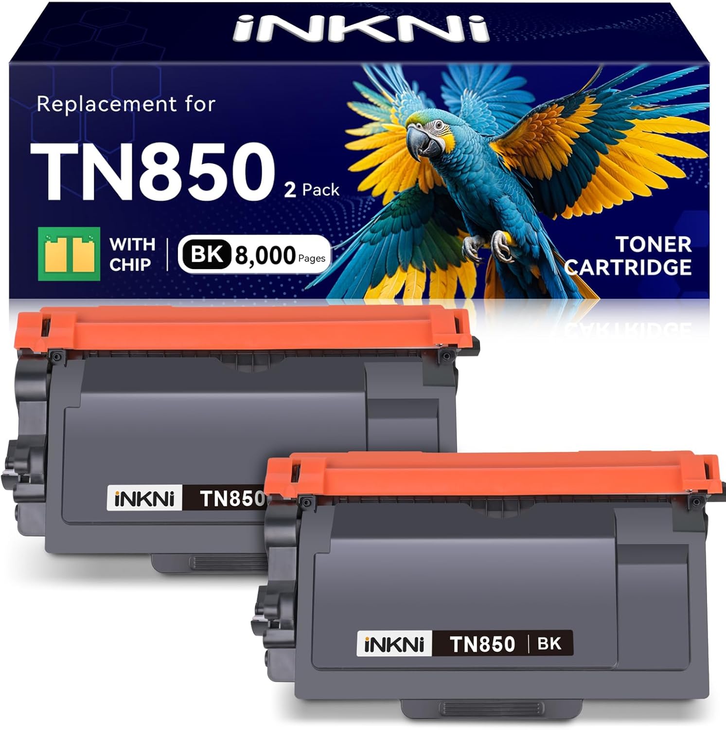 INKNI TN850 Toner Cartridge Replacement for Brother Printers