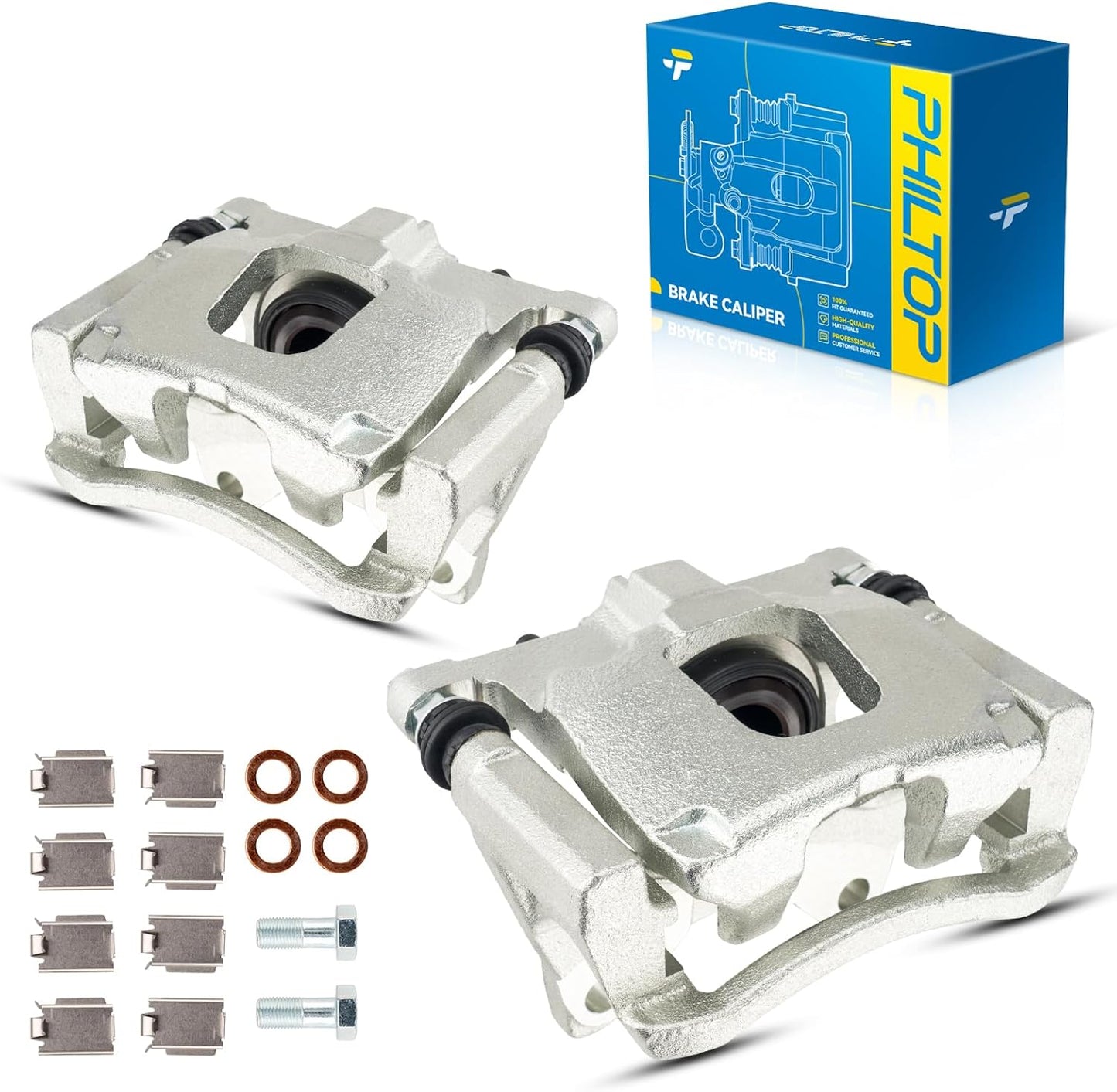 PHILTOP Rear Disc Brake Caliper Assembly for Jeep Wrangler & Liberty