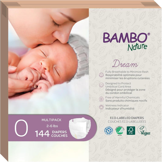 Bambo Nature Hypoallergenic Dream Baby Diapers for Preterm Babies