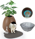 Eggloa6 Hidden Litter Box Plant Cat Litter Box - Quiet Odor Control
