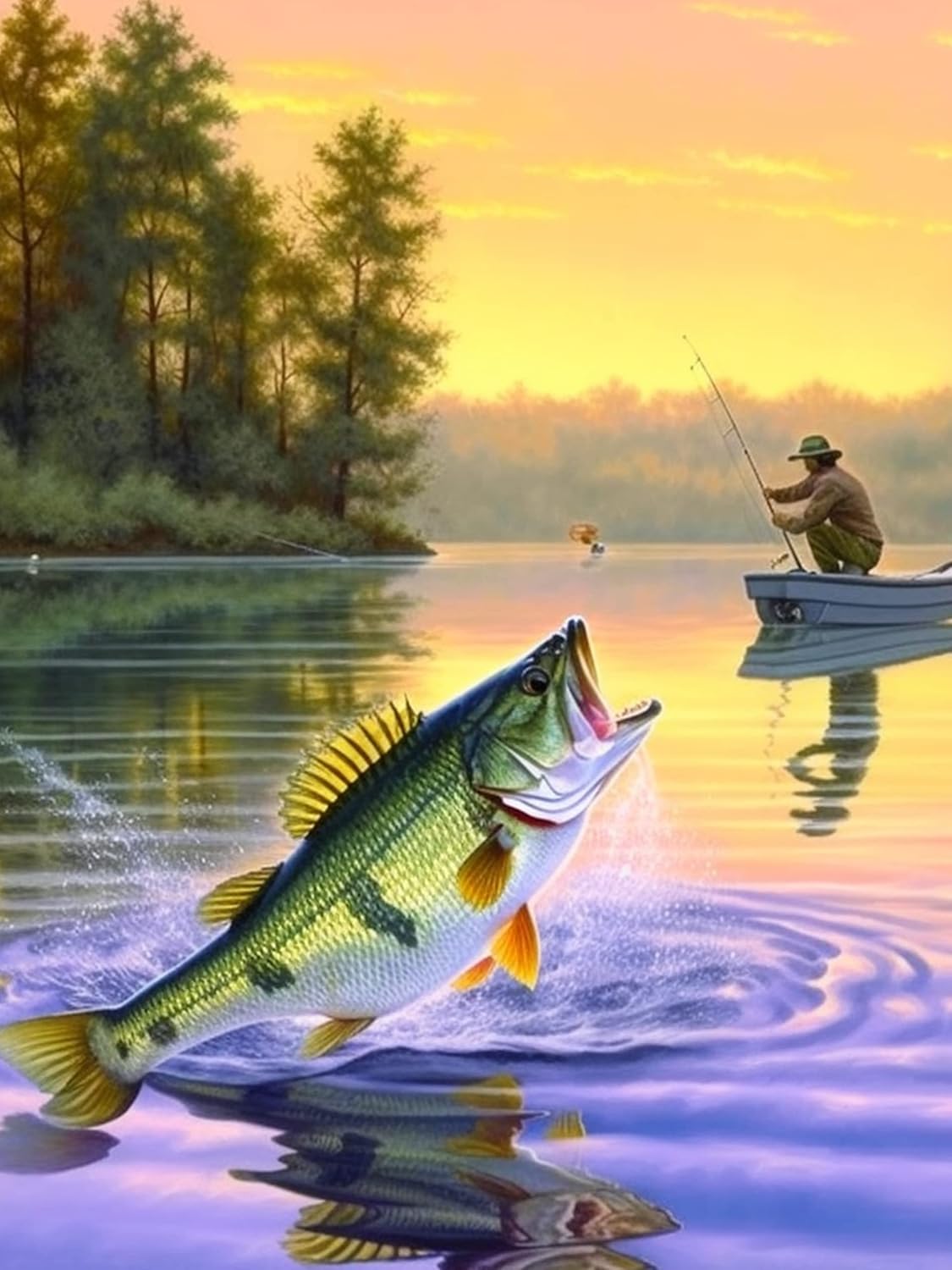 Fish Diamond Art Kit - Sparkling Home Decor