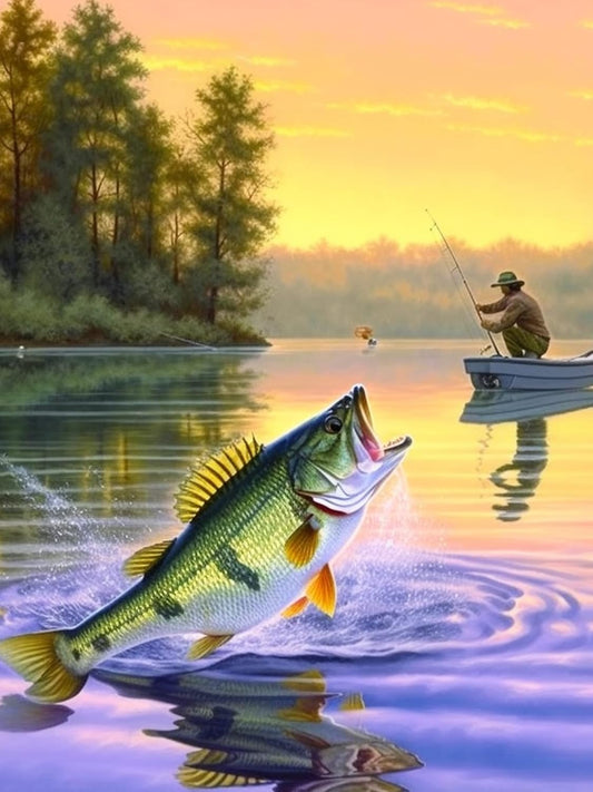 Fish Diamond Art Kit - Sparkling Home Decor