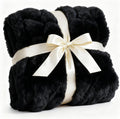 Fluffy Blanket Throw Size Faux Fur Throw for Couch or Bed - Ultra
